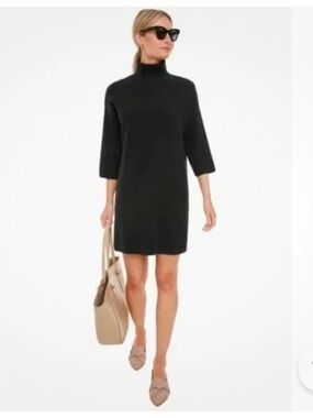 Pomander Place Tuckernuck Women's Noir Vivianne Dress Turtleneck Mini Shimmer S